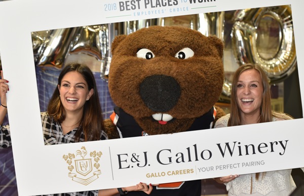 Two College of Business grads who work at Gallo