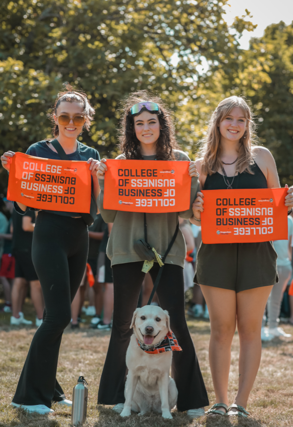 Three college of business students